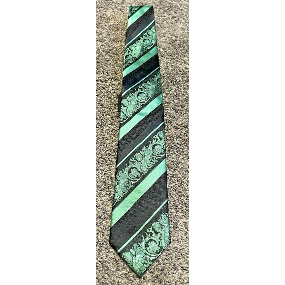 Paul Malone Silk Tie Paisley Floral Necktie